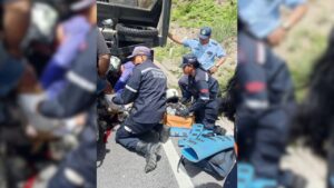 Motorizado lesionado en el km 9 de la Panamericana