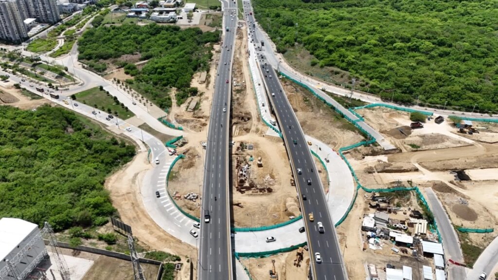 Nuevo avance en el intercambiador de la Circunvalar: habilitan ramal que conecta a Alameda del Río con sentido hacia el norte