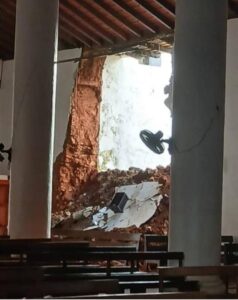 Portuguesa| Se desploma parte de la iglesia San Fernando Rey de Ospino: Un monumento histórico nacional