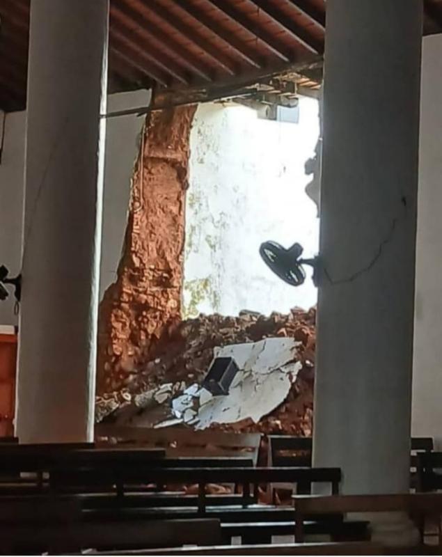 Portuguesa| Se desploma parte de la iglesia San Fernando Rey de Ospino: Un monumento histórico nacional