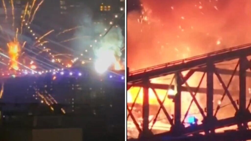 Puente de Brooklyn se incendia durante festejos por el Día de la Independencia (VIDEOS, FOTOS)