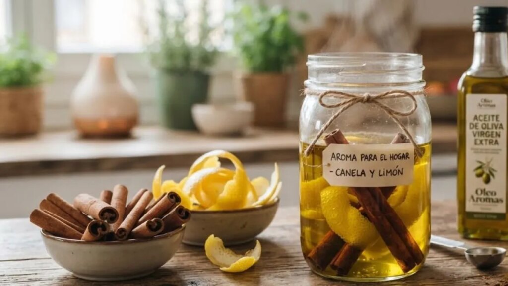 Qué pasa al mezclar cáscaras de limón, canela y aceite de oliva: usos y beneficios en el hogar