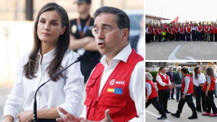 Reina Letizia despide a equipo humanitario que montará hospital en Venezuela