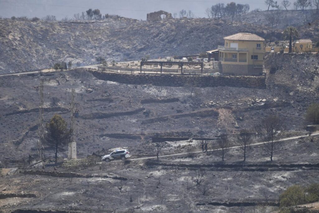 Se suspenden las batidas en Los Gallardos (Almería) sin encontrar más víctimas en las zonas incendiadas