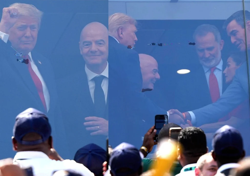 Trump, los reyes de España, Sánchez e Infantino disfrutan la Final desde el palco de Nueva Jersey -