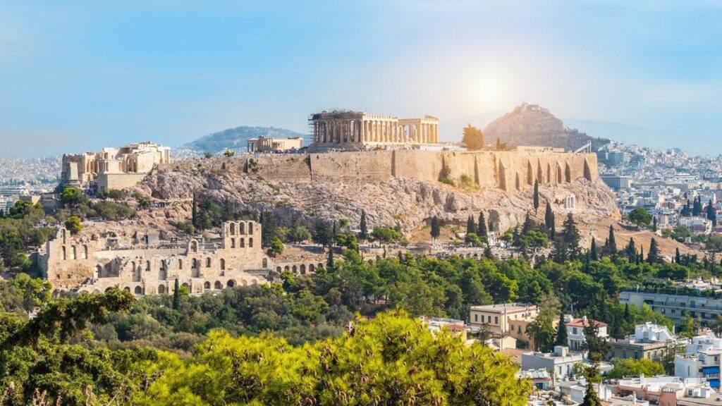 La Acrópolis de Atenas.