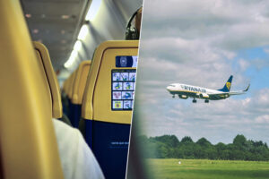 Un pasajero de Ryanair ya sabe para qué sirve el cinturón de seguridad. Y lo ha descubierto con medio cuerpo fuera del avión