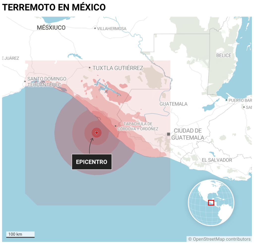 TERREMOTO EN MÉXICO (Mapas de ubicación)