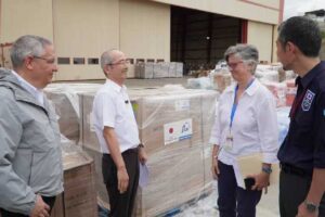 Venezuela recibe equipos de potabilización y almacenamiento de agua desde Japón
